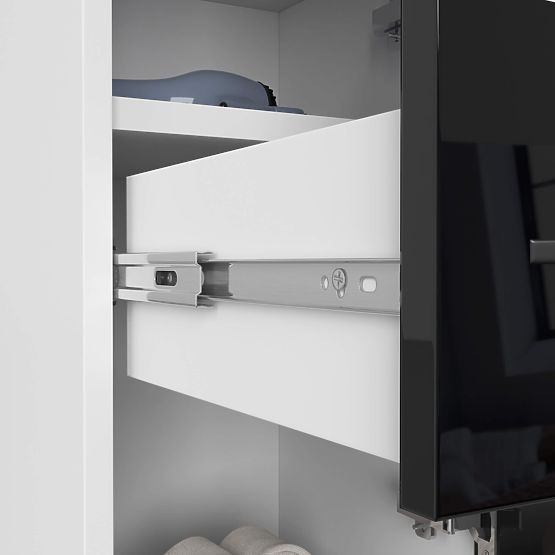 KOUPELNA SKŘÍŇKA FIN SLOUPEK 30 2D 1SZ 85cm PK ČERNÝ LESK