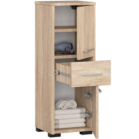 KOUPELNA SKŘÍŇKA FIN SLOUPEK 30 2D 1SZ 85cm PK DUB SONOMA