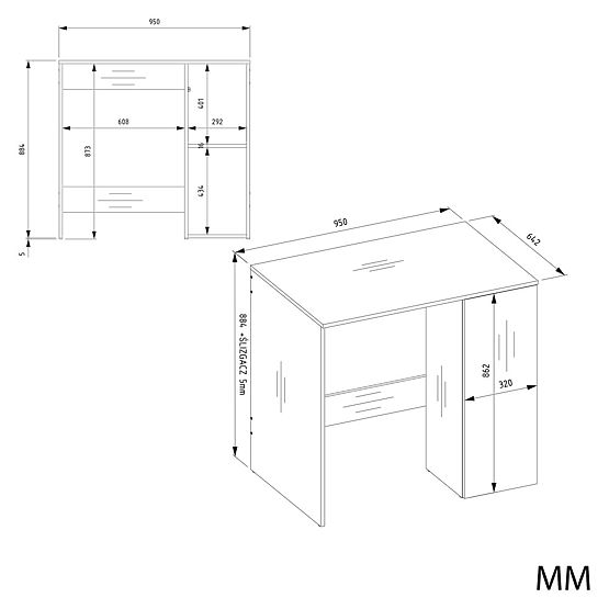 Koupelnová Skříňka Na Pračku S Dvířky POLA NP 1D BÍLÁ 2 Police