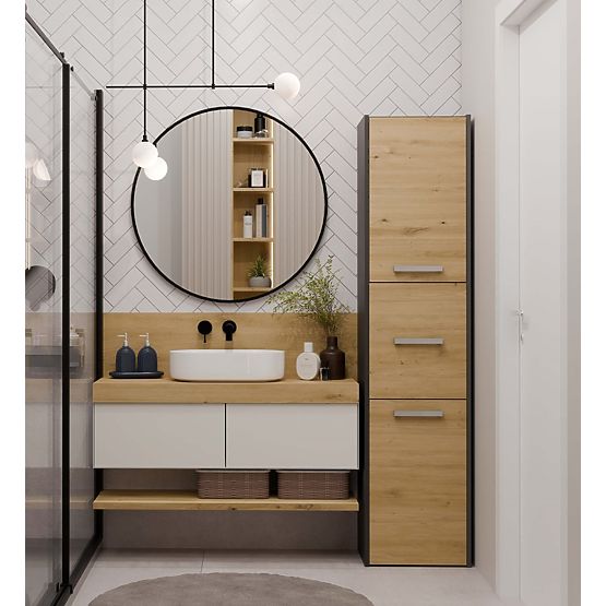 Koupelnová skříňka Sara S43 ANTRACIT ARTISAN