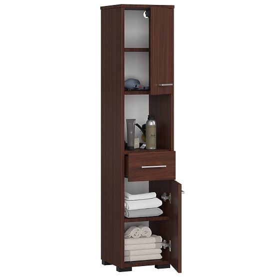 KOUPELNOVÝ REGÁL FIN 2D 1SZ 1W WENGE