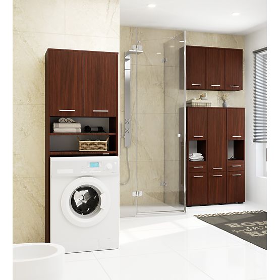 KOUPELNOVÝ REGÁL FIN 2D 1SZ 1W WENGE