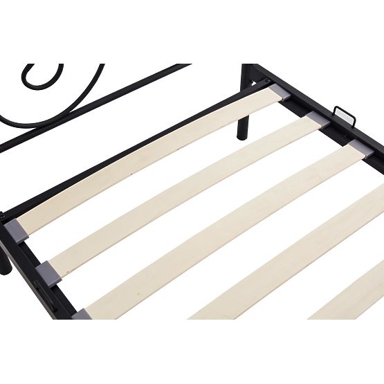 Kovová postel PANAMA 200x90 - černá