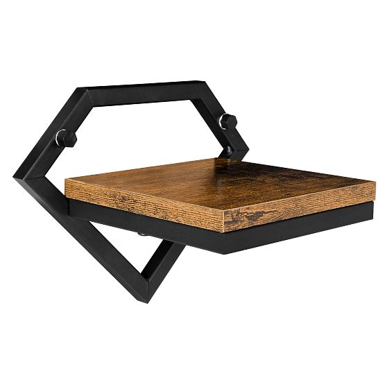 Kovový nástěnný květináč černý Doron Rustic loft
