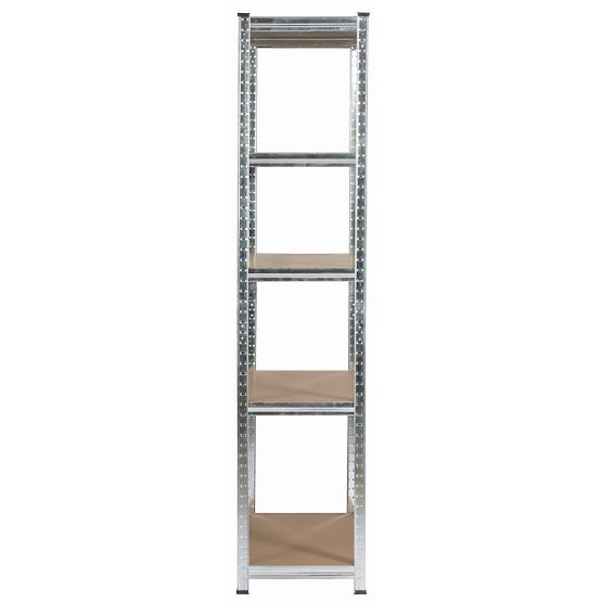 KOVOVÝ REGÁL 90x40x180 STŘÍBRNÝ