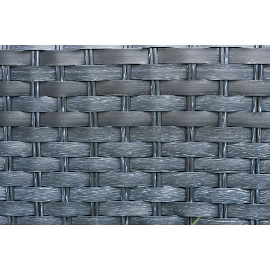 Křeslo na terasu z technoratanu MODERNO šedé