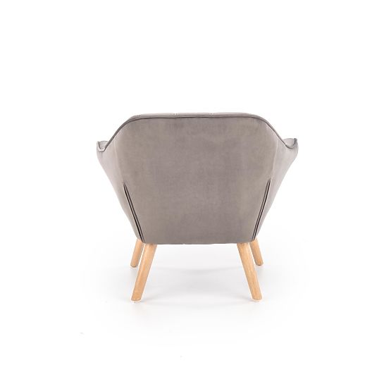 Křeslo ROMEO - šedé / přírodní