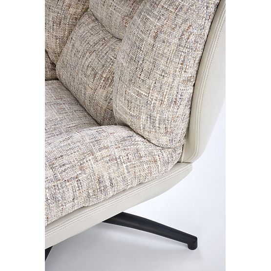 KRONOS křeslo s podnožkou, béžová / vícebarevná (1p=1ks)