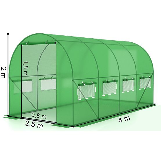 Kryt na fóliový tunel pro zahradní skleník 2,5x4 m