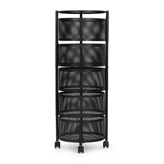 Kuchyňský regál pomocník organizér otočné police 5 úrovní kov ModernHome