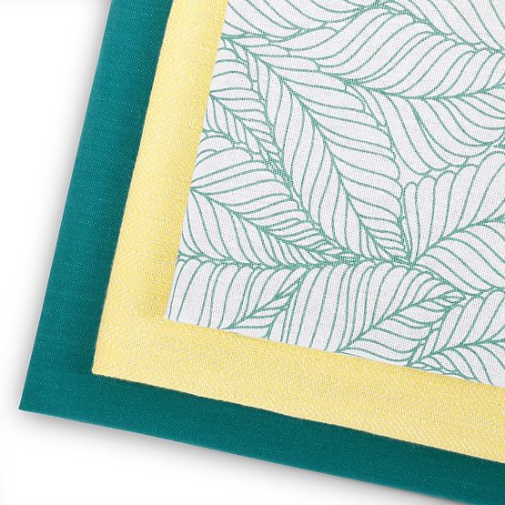 Kuchyňský ručník LETTY barva tyrkysová tištěný motiv moderní styl moderní 50x70 ameliahome