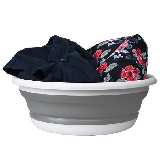 Kulatá mísa 37 cm bílo-šedá ELBA COMPACT 9 litrů