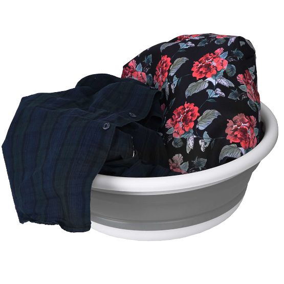 Kulatá mísa 37 cm bílo-šedá ELBA COMPACT 9 litrů