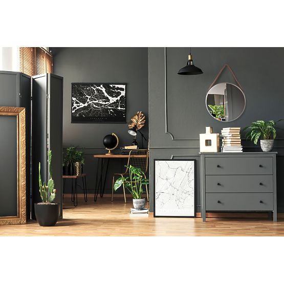 KULATÉ STŘÍBRNÉ ZRCADLO NA LANĚ 40CM KLMH-0410S-1