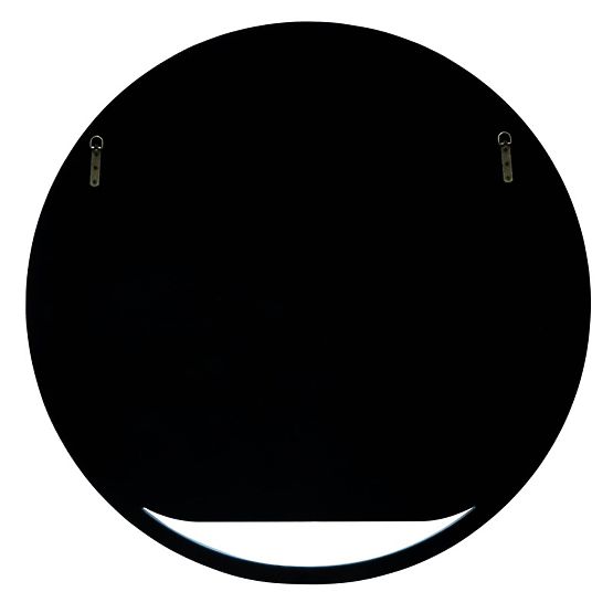 Kulaté závěsné zrcadlo Zelia, tlumená modrá, lesklé