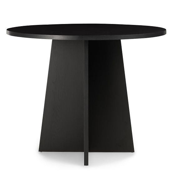 Kulatý jídelní stůl Merlo 100 cm, černý