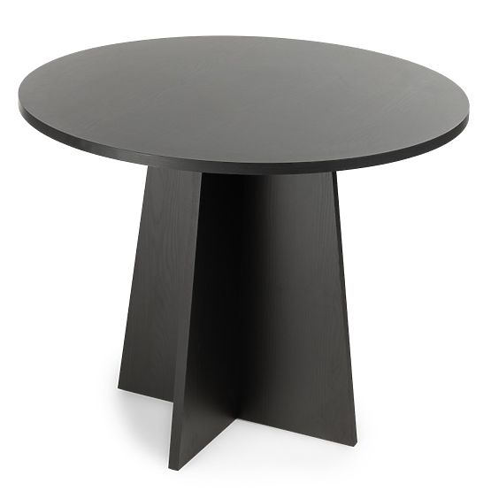 Kulatý jídelní stůl Merlo 100 cm, černý