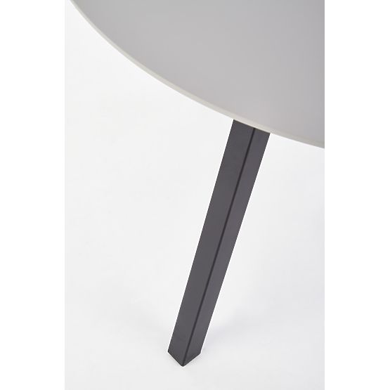 Kulatý stůl BALROG, konstrukce - černá, deska - světle šedá (2p=1ks)