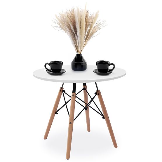 Kulatý stůl PARIS DTW 60 cm bílý