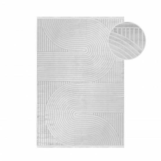 Kusový koberec Style - stříbrný