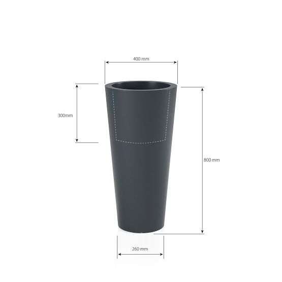 Květináč  HABANA Antracit