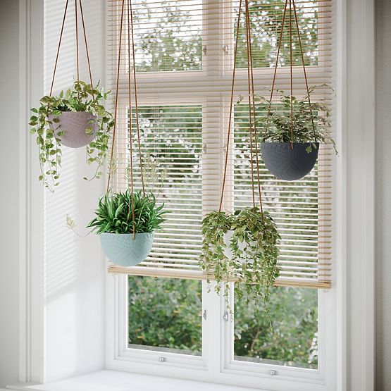 Květináč LOKAI černá barva boho styl do interiéru ameliahome