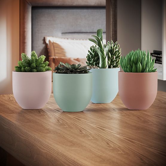 Květináč SHIRE barva pudrová růžová moderní styl pro interiér ameliahome