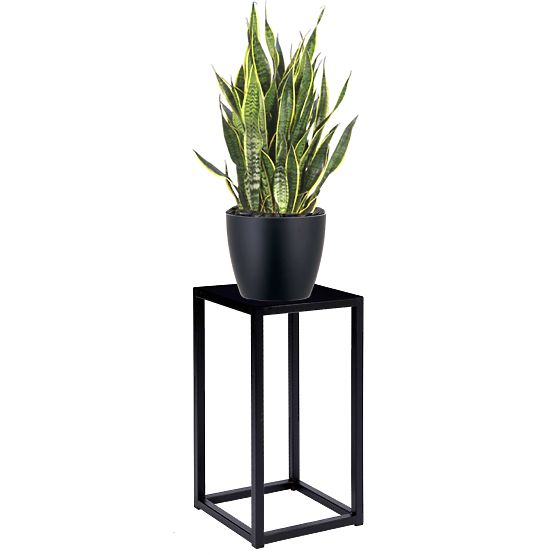 Květinový stojan Piatto loft 40 cm černý