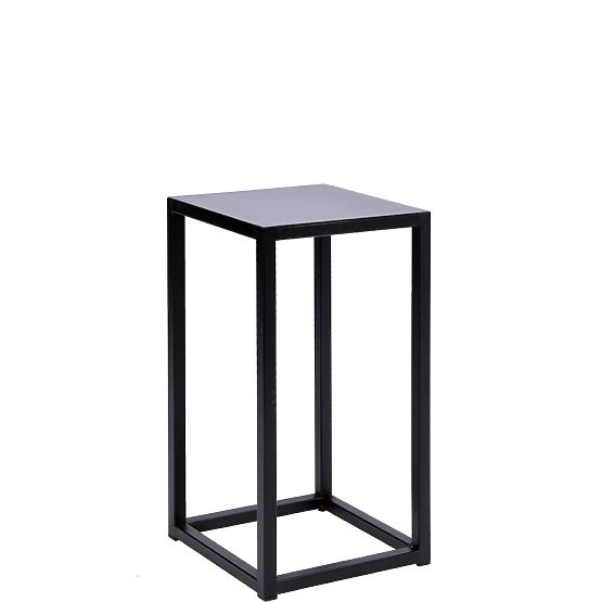 Květinový stojan Piatto loft 40 cm černý