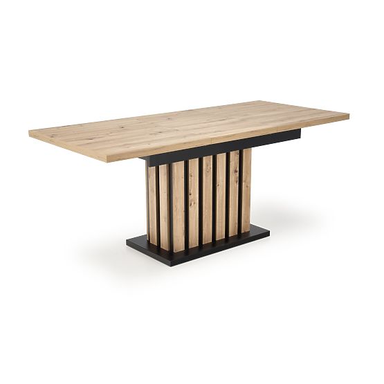 LAMELLO rozkládací stůl 160-210/90 cm dub artisan/černý 
