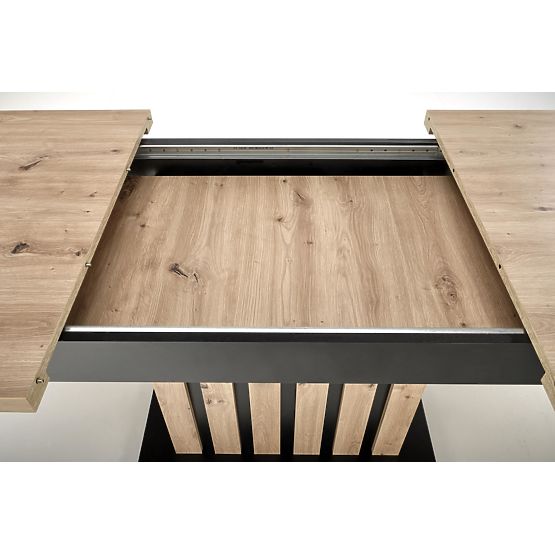 LAMELLO rozkládací stůl 160-210/90 cm dub artisan/černý 