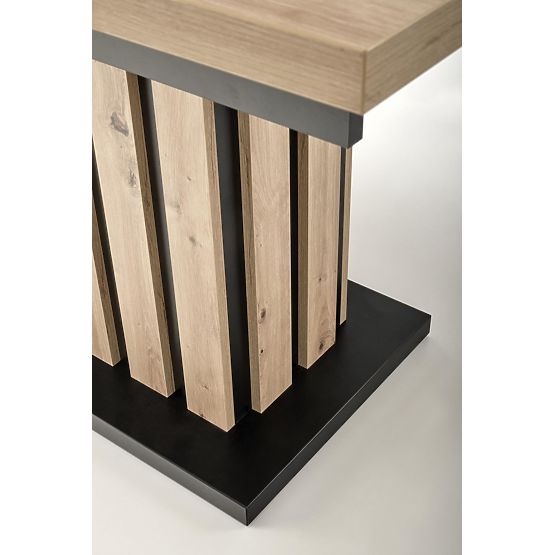 LAMELLO rozkládací stůl 160-210/90 cm dub artisan/černý 