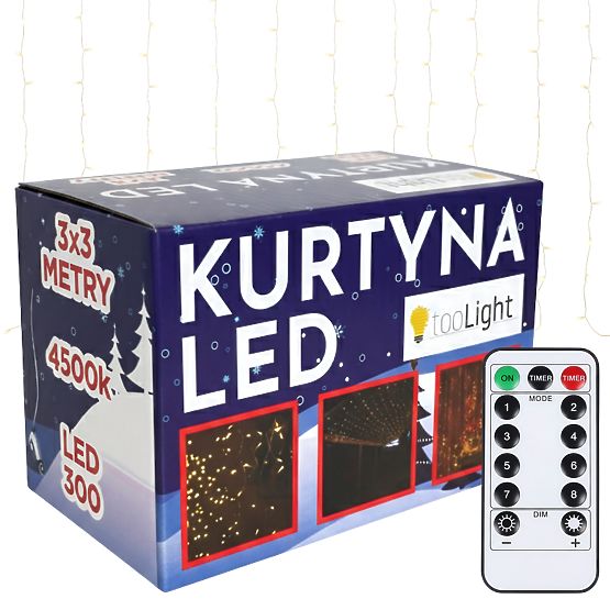 LED závěs 300 diod 3x3m