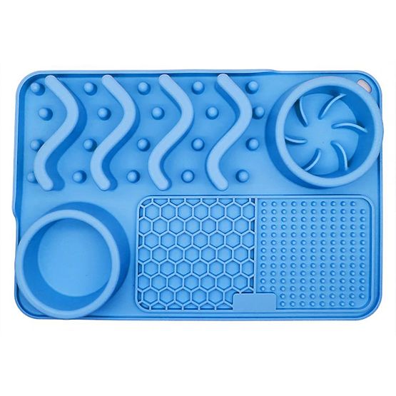 LICK MAT ZPOMALUJÍCÍ JÍDLO MODRÁ