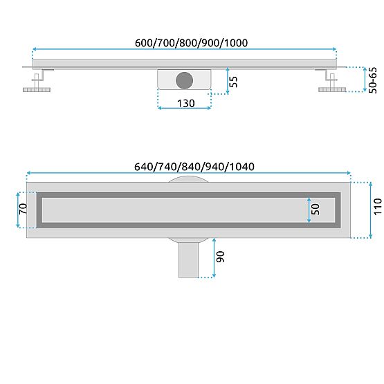 Lineární odtok REA Neox pro ZLATÝ 80