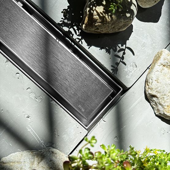 Liniový odtok REA NEOX PRO Kartáčovaná ocel 50