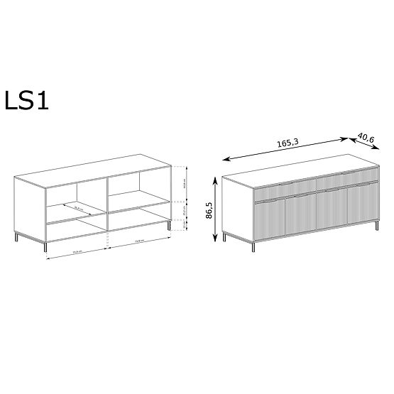 LINKaSTYLE komoda LS1 kašmír