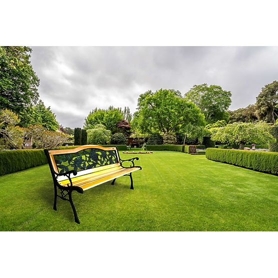 Litinová zahradní lavička RŮŽE