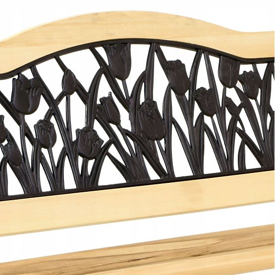 Litinová zahradní lavička TULIPÁN