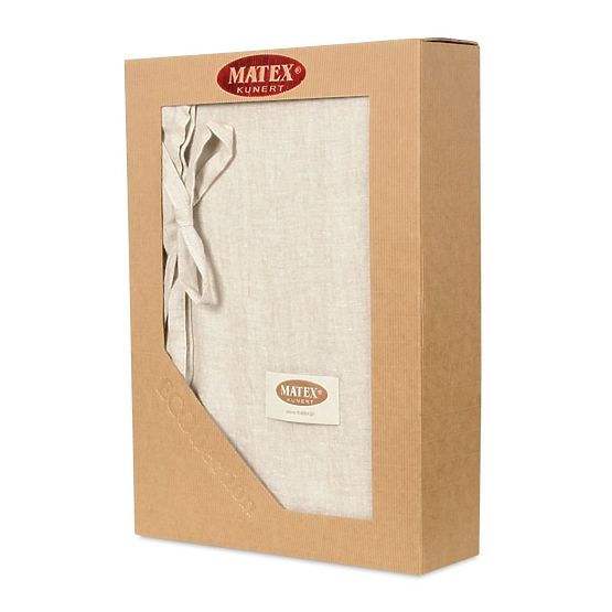 Lněné povlečení 160x200 + 2x 70x80 přírodní