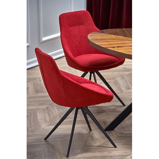 LOCARNO stůl, deska - ořechová, noha - černá (2p=1ks)