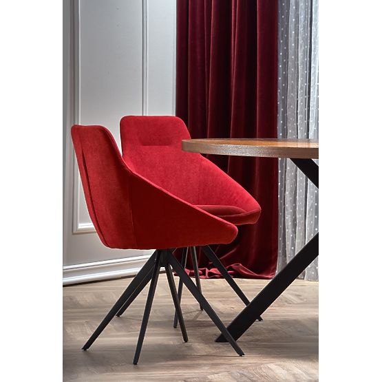 LOCARNO stůl, deska - ořechová, noha - černá (2p=1ks)