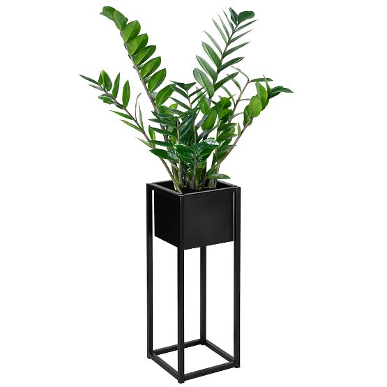Loftový květináč Concove 60 cm černý