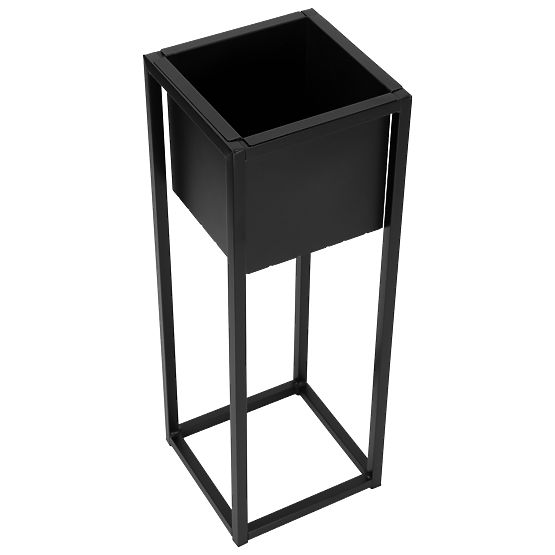 Loftový květináč Concove 60 cm černý