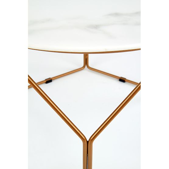 MADISON konferenční stolek zlatý / mramor (2p=1ks)