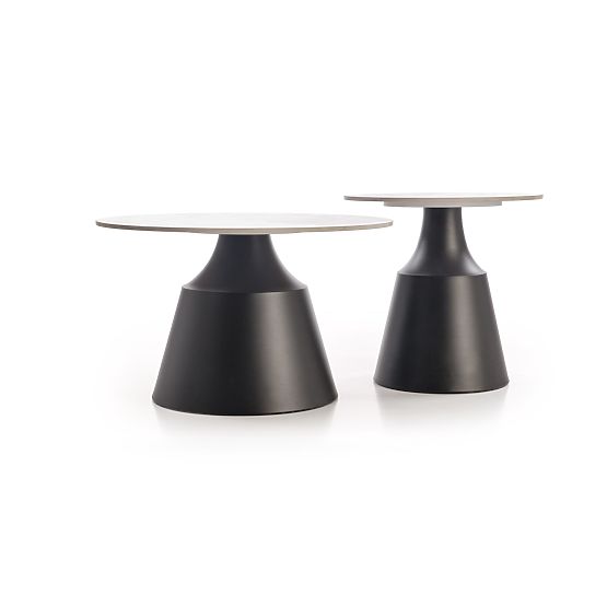 MAGNETA sada 2 lavic, bílý mramor / černá 