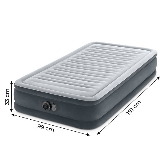 Matrace postel 191x99 cm s pumpou pro 1 osobu Comfort 67766ND