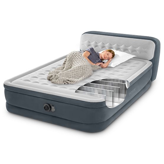 Matrace postel 236x152cm s pumpou pro 2 osoby DELUXE 64448ND