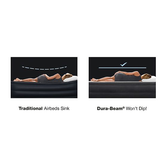 Matrace postel 236x152cm s pumpou pro 2 osoby DELUXE 64448ND