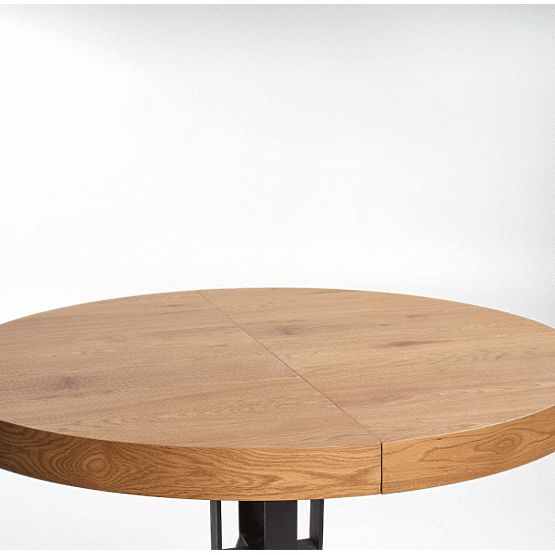 MERCY rozkládací stůl, deska - zlatý dub, nohy - černé (2p=1ks)